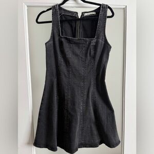 Abercrombie & Fitch Black Denim Dress